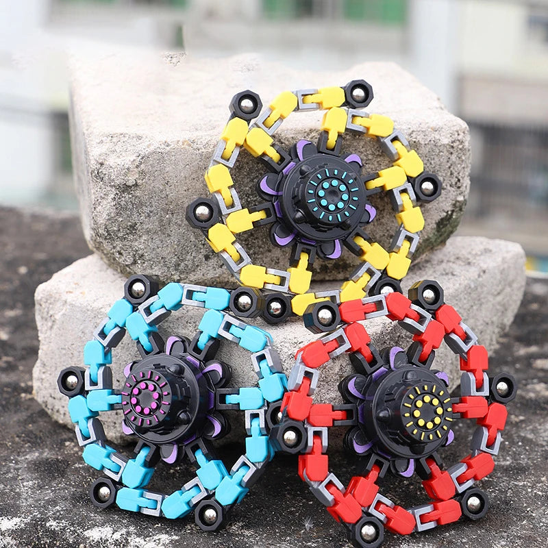 Spinner Fidget Deformável: Brinquedo Antiestresse para Diversão e Relaxamento