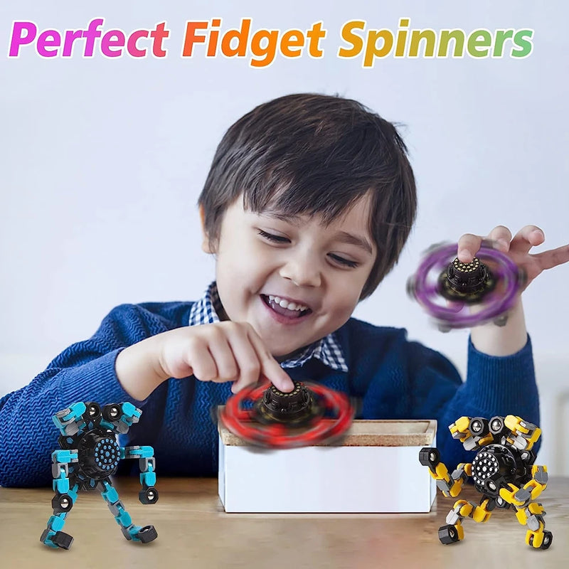 Spinner Fidget Deformável: Brinquedo Antiestresse para Diversão e Relaxamento