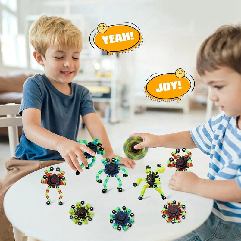 Spinner Fidget Deformável: Brinquedo Antiestresse para Diversão e Relaxamento